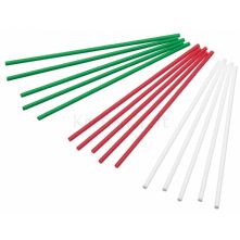 Sweetly Does It Pack of 60 Plastic Coloured Cake Pop Sticks - 15cm